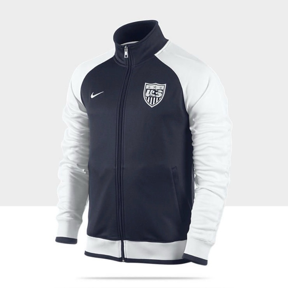 Nike Men's USA Soccer Team Jacket in navy blue and white